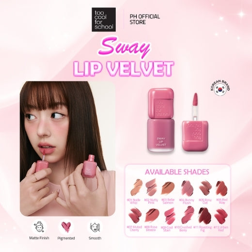 Sway Lip Velvet Soft Matte Korean Lip Tint